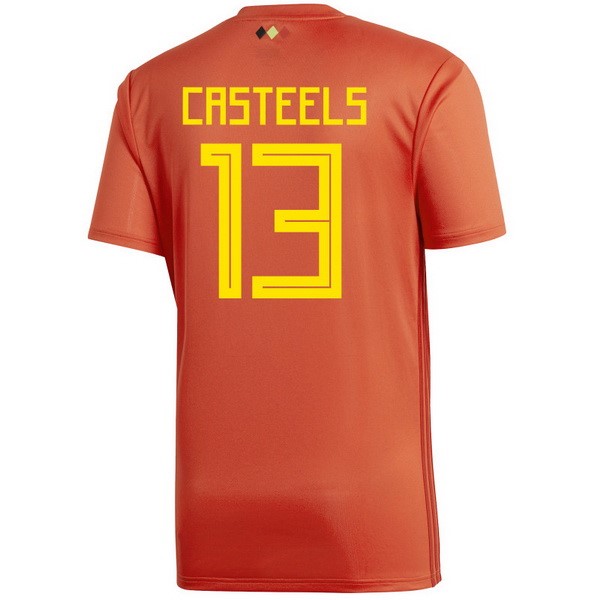 Camiseta Bélgica 1ª Casteels 2018 Rojo
